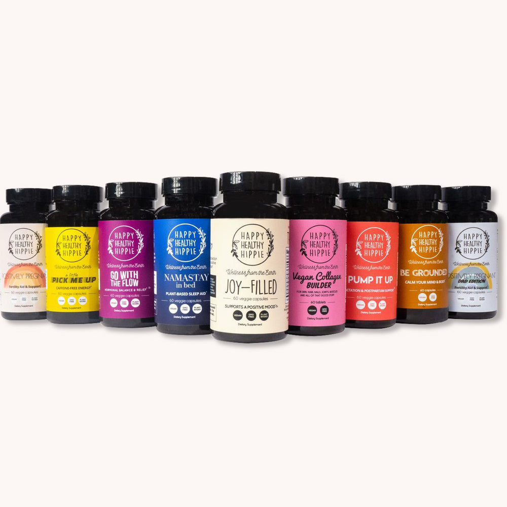 Happy Healthy Hippie Natural Supplement Collection - Curated with Intentionality for Safe and Nutrient-Filled Ingredients from Plants