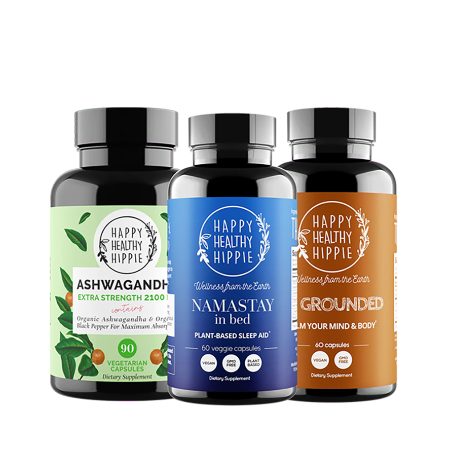 Happy Healthy Hippie's Chill Pill Collection: Natural stress relief and relaxation supplements