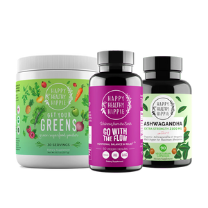 Happy Healthy Hippie Stop Cramping My Style (PMS Support) Collection Supplement for Balancing Hormones and Relieving Menstrual Cycle Symptoms 